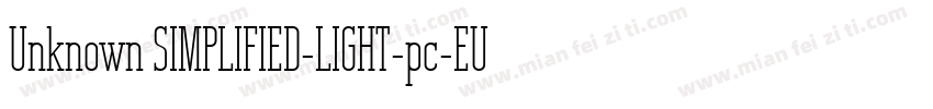 Unknown SIMPLIFIED-LIGHT-pc-EUC-h字体转换